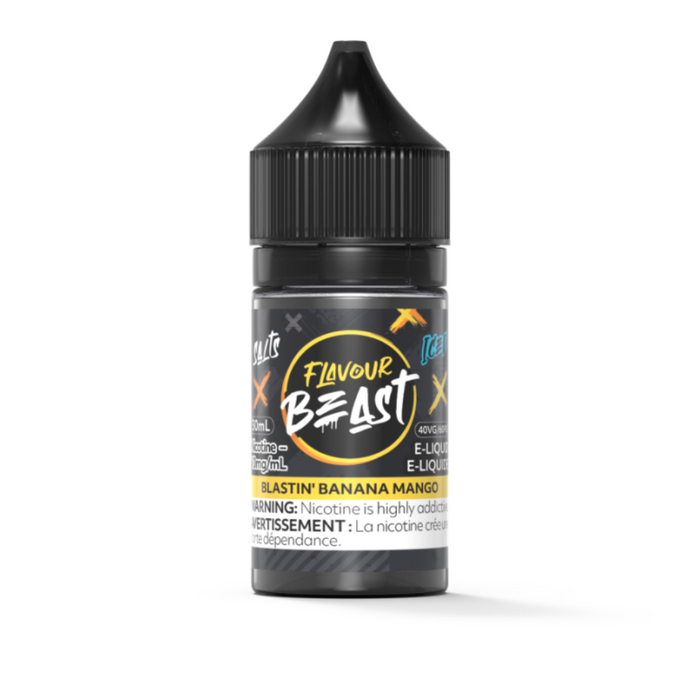 Flavour Beast Juice Nic Salts - Blastin Banana Mango Iced (30mL)