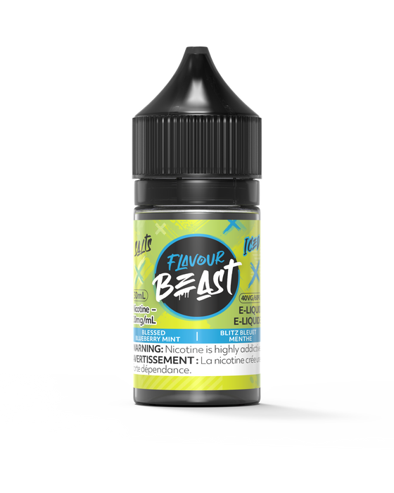 Flavour Beast Juice Nic Salts - Blessed Blueberry Mint Iced (30mL)