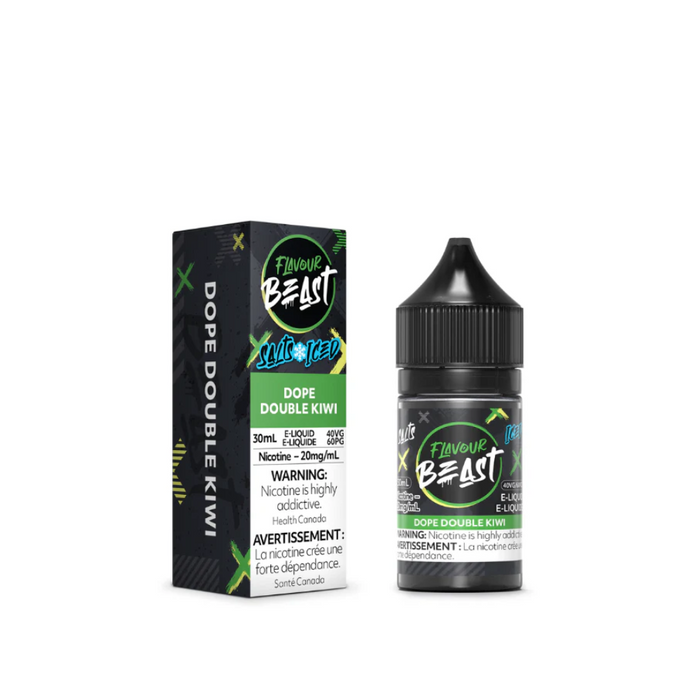 Flavour Beast Juice Nic Salts - Dope Double Kiwi Iced (30mL)
