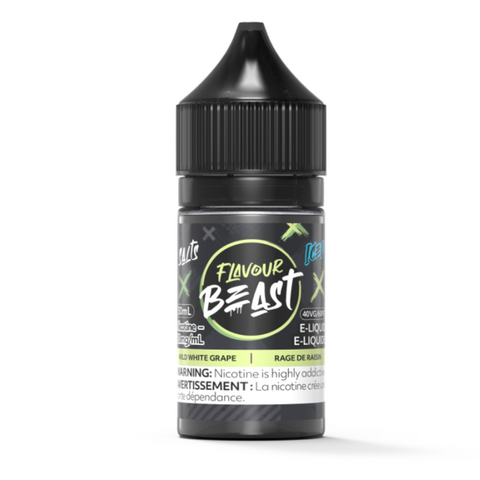 Flavour Beast Juice Nic Salts - Wild White Grape Iced (30ml)