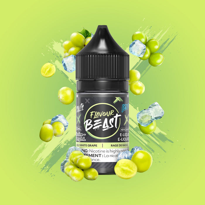 Flavour Beast Juice Nic Salts - Wild White Grape Iced (30ml)