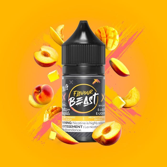 Flavour Beast Juice Nic Salts - Mad Mango Peach (30mL)