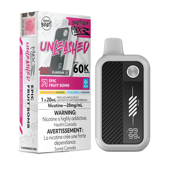 Flavour Beast Mode Max 3 Unleashed Disposable Vape - 60k Puffs - 20mg - 20ml
