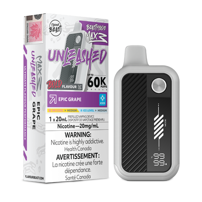 Flavour Beast Mode Max 3 Unleashed Disposable Vape - 60k Puffs - 20mg - 20ml