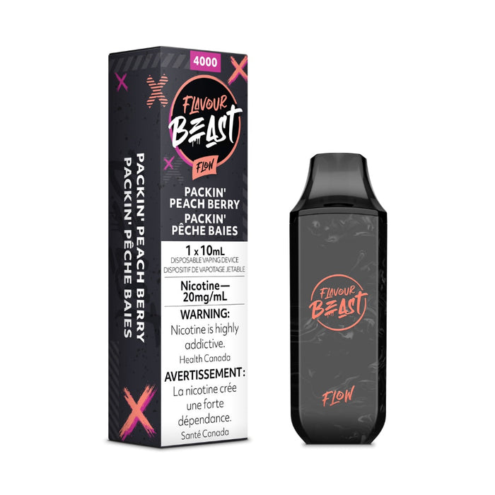 Flavour Beast Flow Disposable Vape - Packin Peach Berry