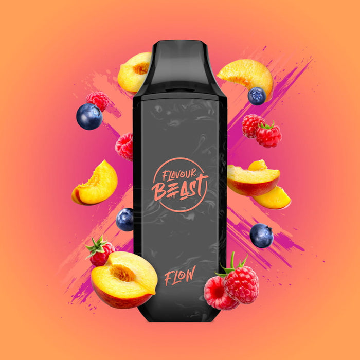 Flavour Beast Flow Disposable Vape - Packin Peach Berry