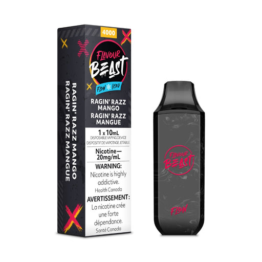 Flavour Beast Flow Disposable Vape - Ragin Razz Mango Iced