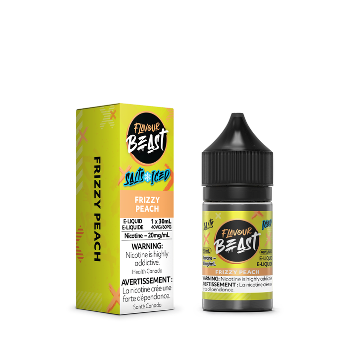 Flavour Beast Juice Nic Salts - Frizzy Peach Iced (30mL)