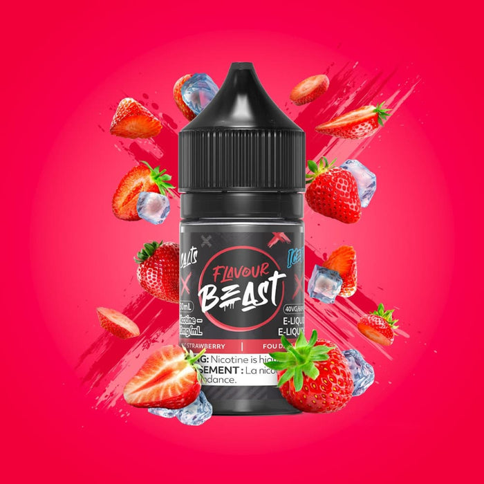 Flavour Beast Juice Nic Salts - Sic Strawberry Iced (30mL)