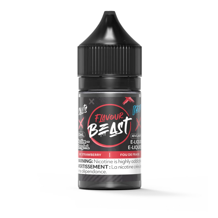 Flavour Beast Juice Nic Salts - Sic Strawberry Iced (30mL)