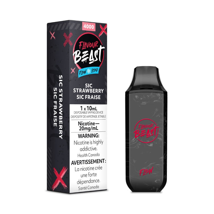 Flavour Beast Flow Disposable Vape - Sic Strawberry Iced