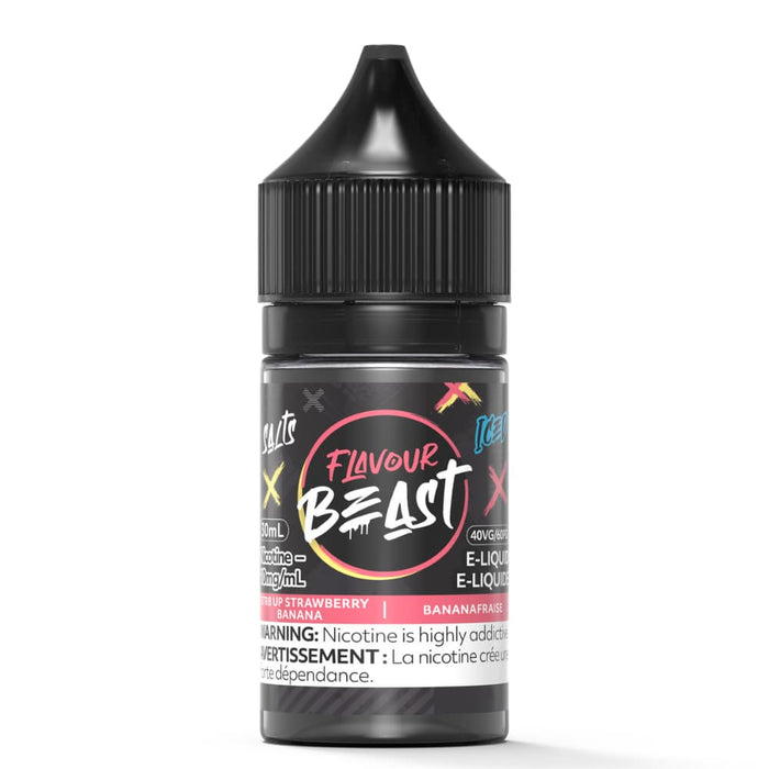 Flavour Beast Juice Nic Salts - Str8 Up Strawberry Banana (30mL)