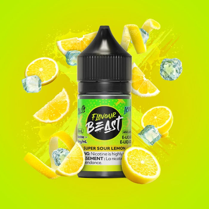 Flavour Beast Juice Nic Salts - Super Sour Lemon Iced (30mL)