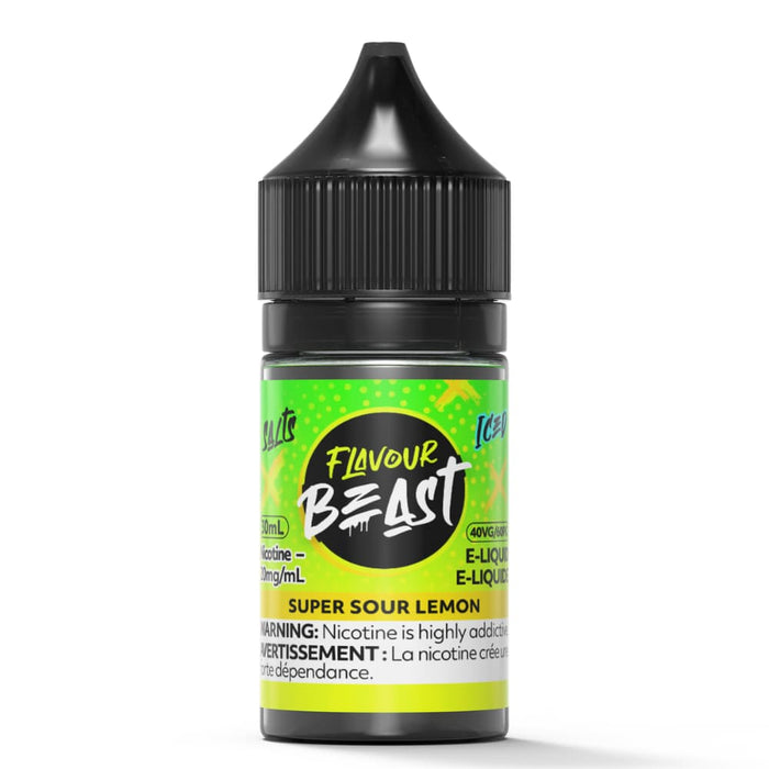 Flavour Beast Juice Nic Salts - Super Sour Lemon Iced (30mL)