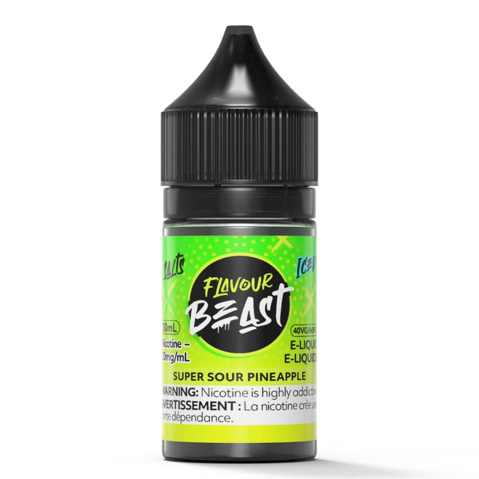 Flavour Beast Juice Nic Salts - Super Sour Pineapple Iced (30mL)