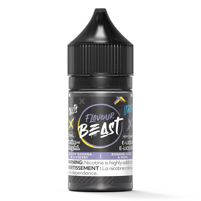 Flavour Beast Juice Nic Salts - Blazin Banana Blackberry Iced (30ml)