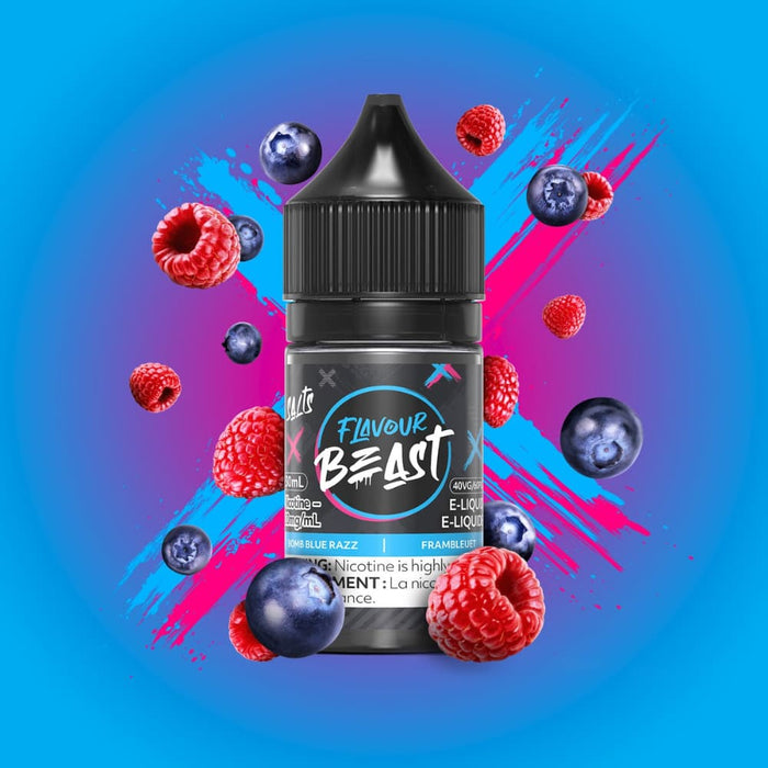 Flavour Beast Juice Nic Salts - Bomb Blue Razz (30ml)