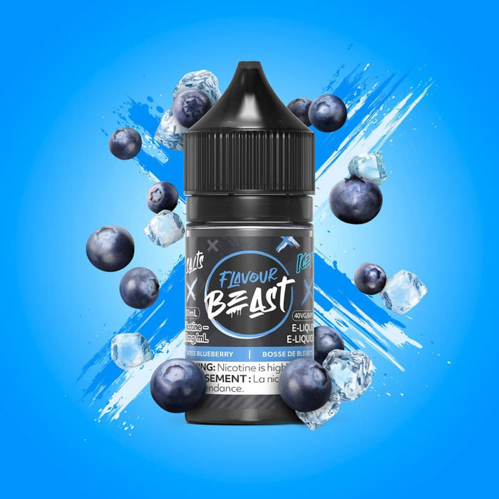 Flavour Beast Juice Nic Salts - Boss Blueberry Iced (30mL)