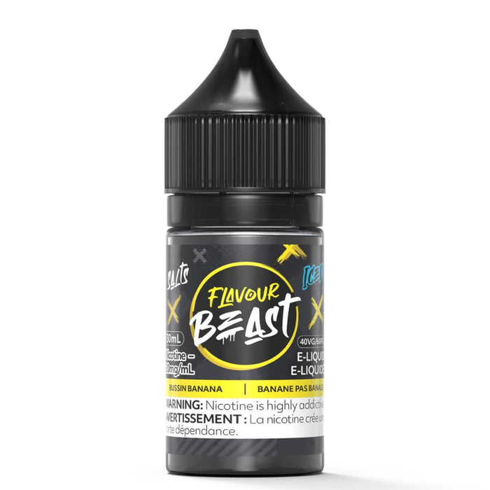 Flavour Beast Juice Nic Salts - Bussin Banana Iced (30mL)