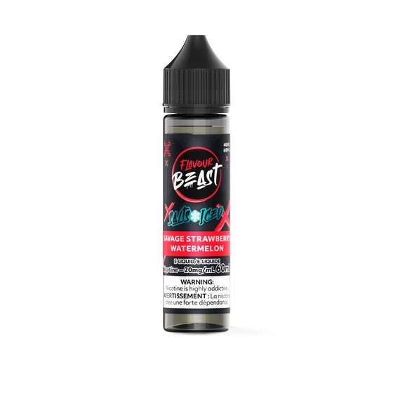 Flavour Beast E-Liquid Salts  - Savage Strawberry  Watermelon  (60ml)