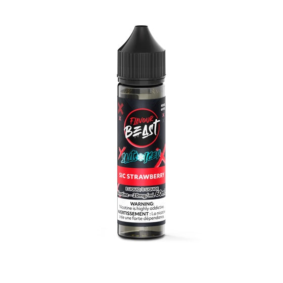 Flavour Beast Juice Nic Salts iced  - Sic Strawberry  (60mL)