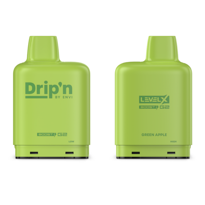 Green Apple Drip'n Level X Boost G2 Pods