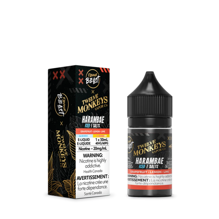 Flavour Beast Juice Nic Salts - Twelve Monkeys Harambae (30mL)