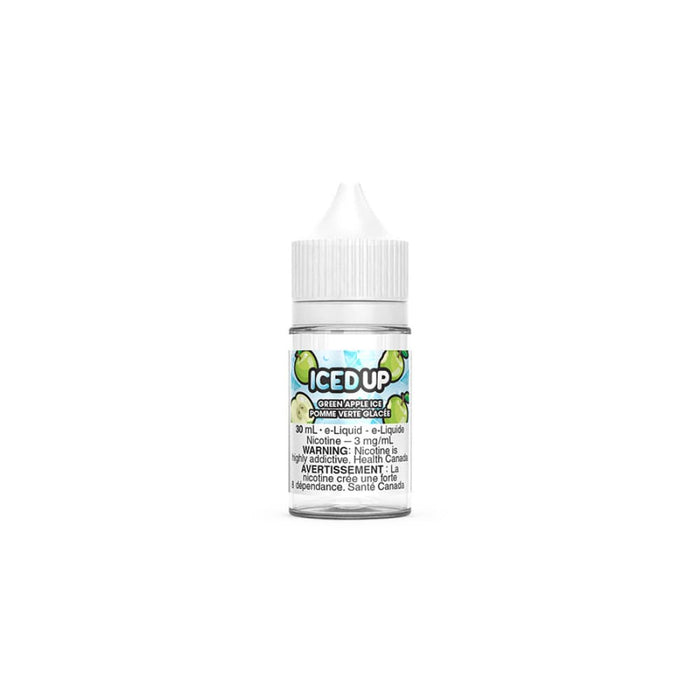 Iced Up Vape Juice Salt Nic - Green Apple Ice (30 mL)