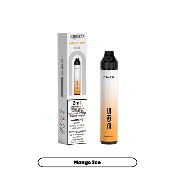 ICON Bar Disposable Vape  2000 Puffs, Synthetic 50 Nicotine  YYZ Vapes
