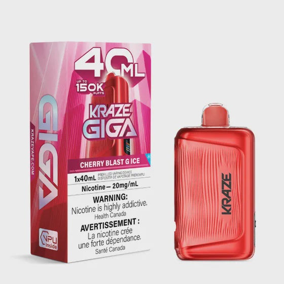 Cherry Blast G Ice  - Kraze Giga 150K  Vape