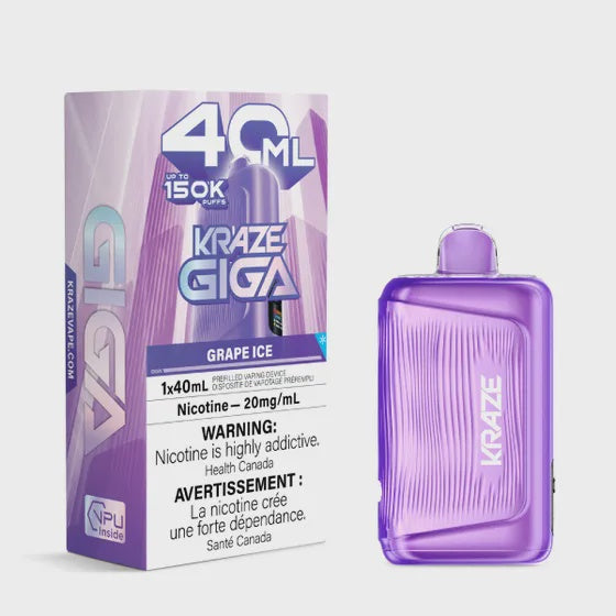 Grape Ice  - Kraze Giga 150K  Vape
