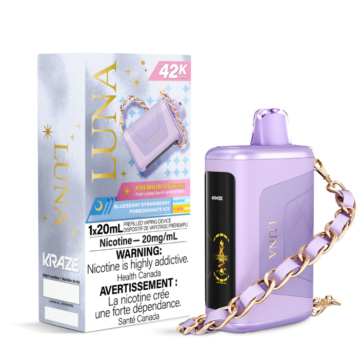Blueberry Strawberry Pomegranate Ice - Kraze Luna Disposable Vape