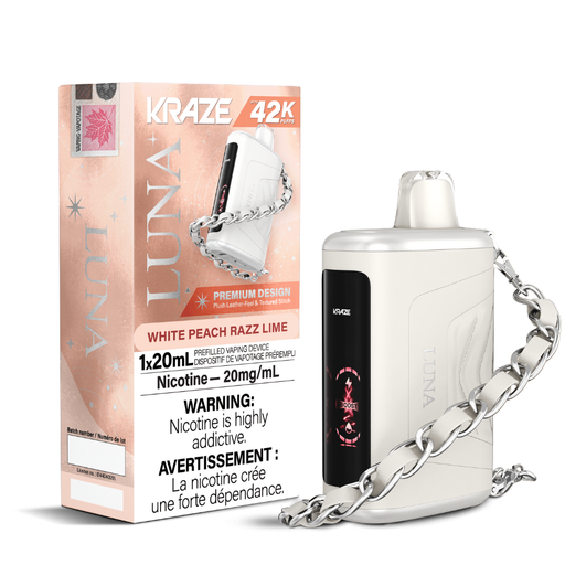 White Peach Razz Lime - Kraze Luna Disposable Vape