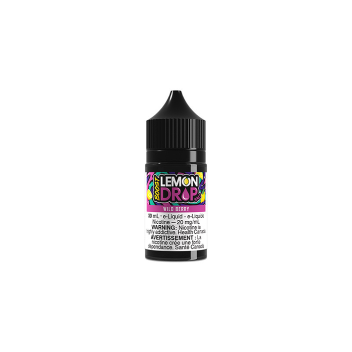 Lemon Drop Boost Vape Juice Salt Nic - Wild Berry (30 mL)