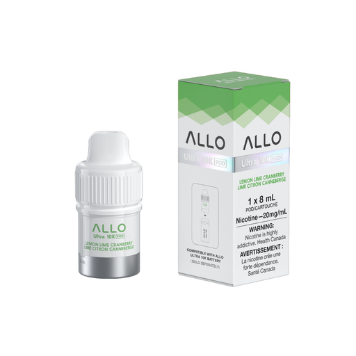 Allo Ultra 10K Puffs Hybrid Devices Pod - Lemon Lime Cranberry