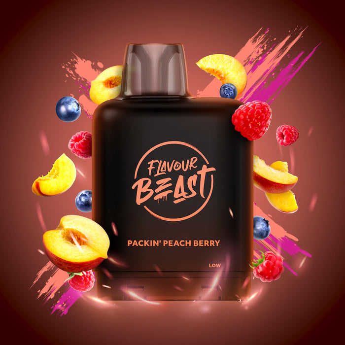 Level X Flavour Beast Boost G2 Pods - Packin Peach Berry