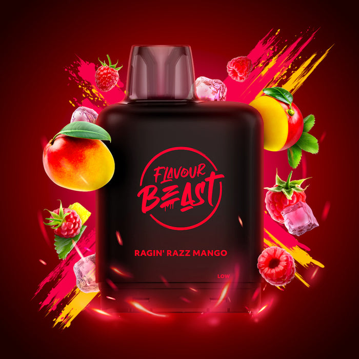 Level X Flavour Beast Boost G2 Pods - Ragin Razz Mango Iced