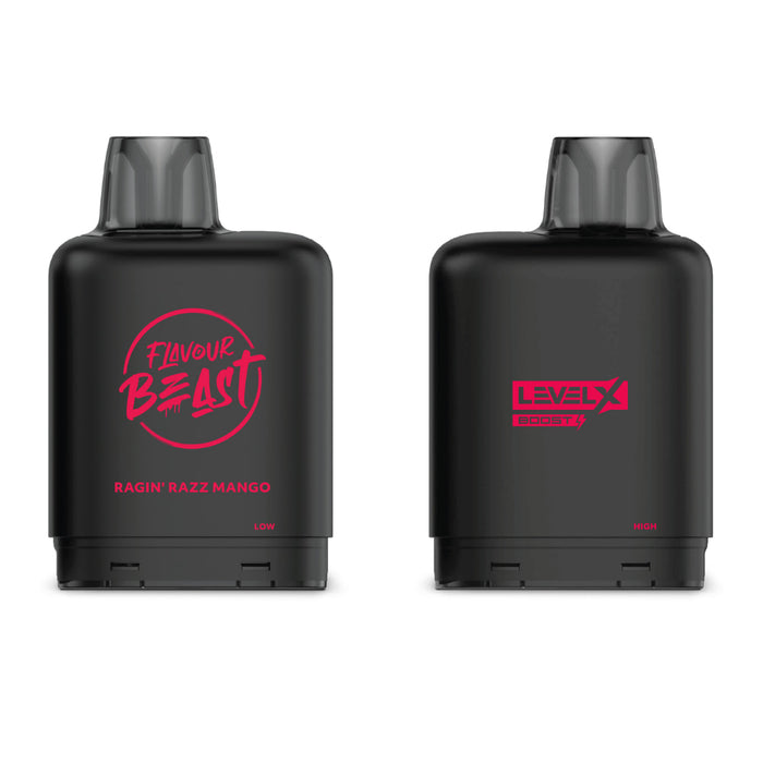 Level X Flavour Beast Boost G2 Pods - Ragin Razz Mango Iced