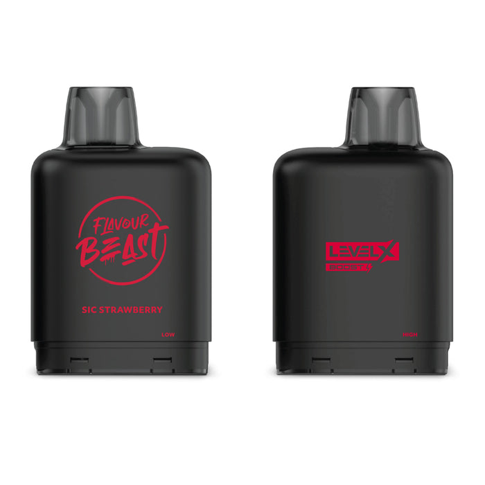 Level X Flavour Beast Boost G2 Pods - Sic Strawberry Iced