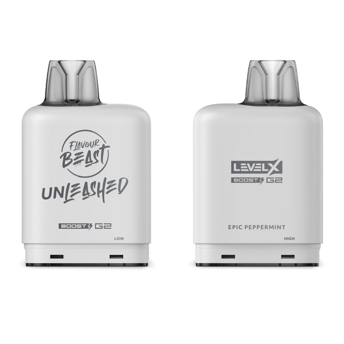Level X Flavour Beast Unleashed Boost G2 Pods - Epic Peppermint