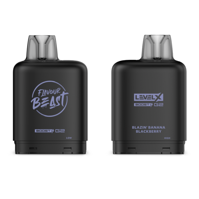 Level X Flavour Beast Boost G2 Pods - Blazin Banana Blackberry Iced
