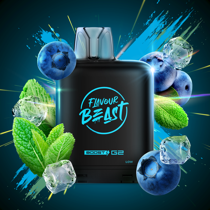 Level X Flavour Beast Boost G2 Pods - Blessed Blueberry Mint Iced