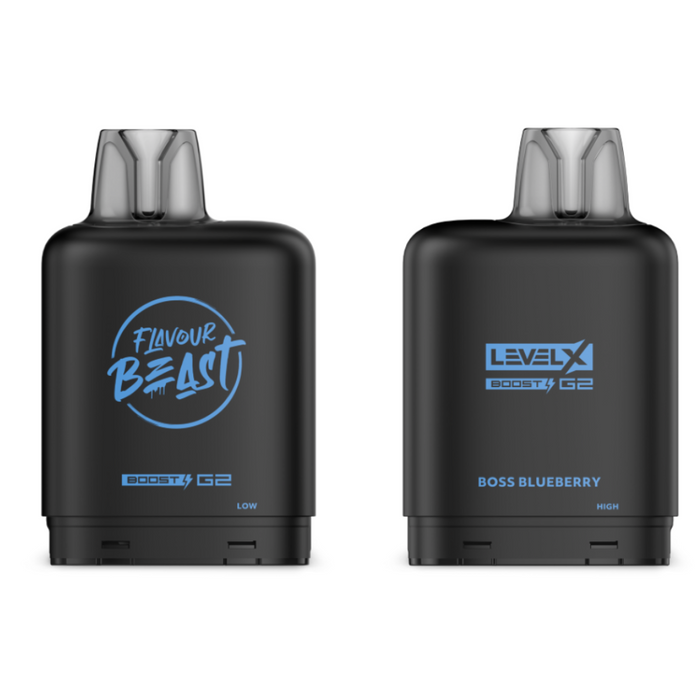Level X Flavour Beast Boost G2 Pods - Boss Blueberry Iced