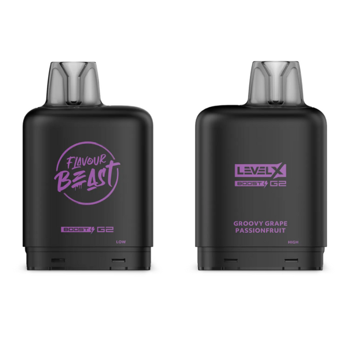 Level X Flavour Beast Boost G2 Pods - Groovy Grape Passionfruit Iced
