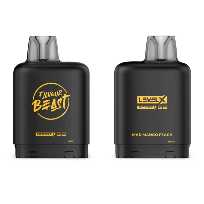 Level X Flavour Beast Boost G2 Pods - Mad Mango Peach