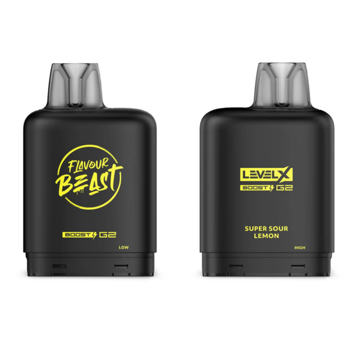 Level X Flavour Beast Boost G2 Pods - Super Sour Lemon Iced