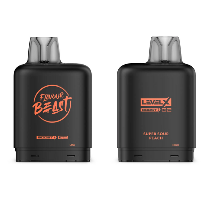 Level X Flavour Beast Boost G2 Pods - Super Sour Peach Iced
