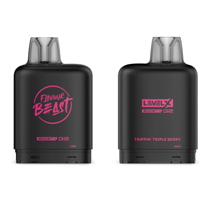 Level X Flavour Beast Boost G2 Pods - Trippin Triple Berry