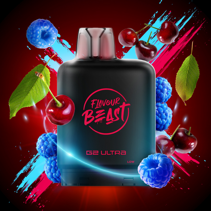 Level X Flavour Beast Boost G2 Ultra Pods - Blue Raspberry Cherry