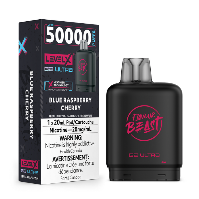 Level X Flavour Beast Boost G2 Ultra Pods - Blue Raspberry Cherry
